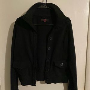 Black button jacket